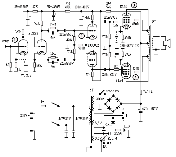 EL34 full amplifier